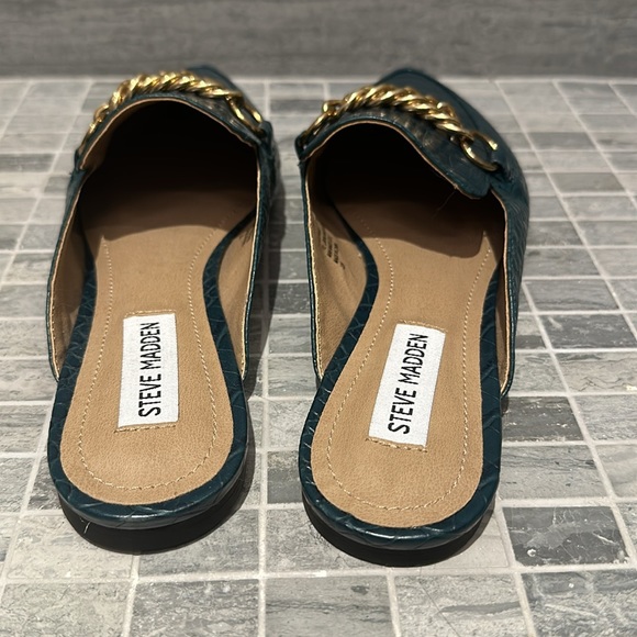Steve Madden foreseen turquoise crocodile mules - Picture 3 of 8